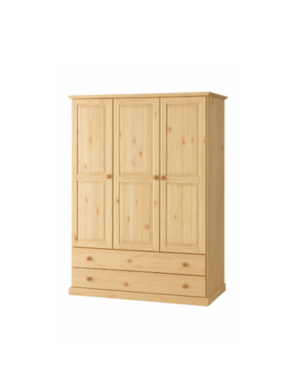 Wardrobe – 3 Doors Hang and Pack + 2 Drawers